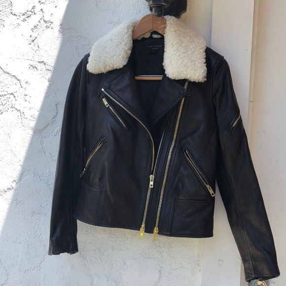 Rag and bone leather jacket - Picture 4 of 5